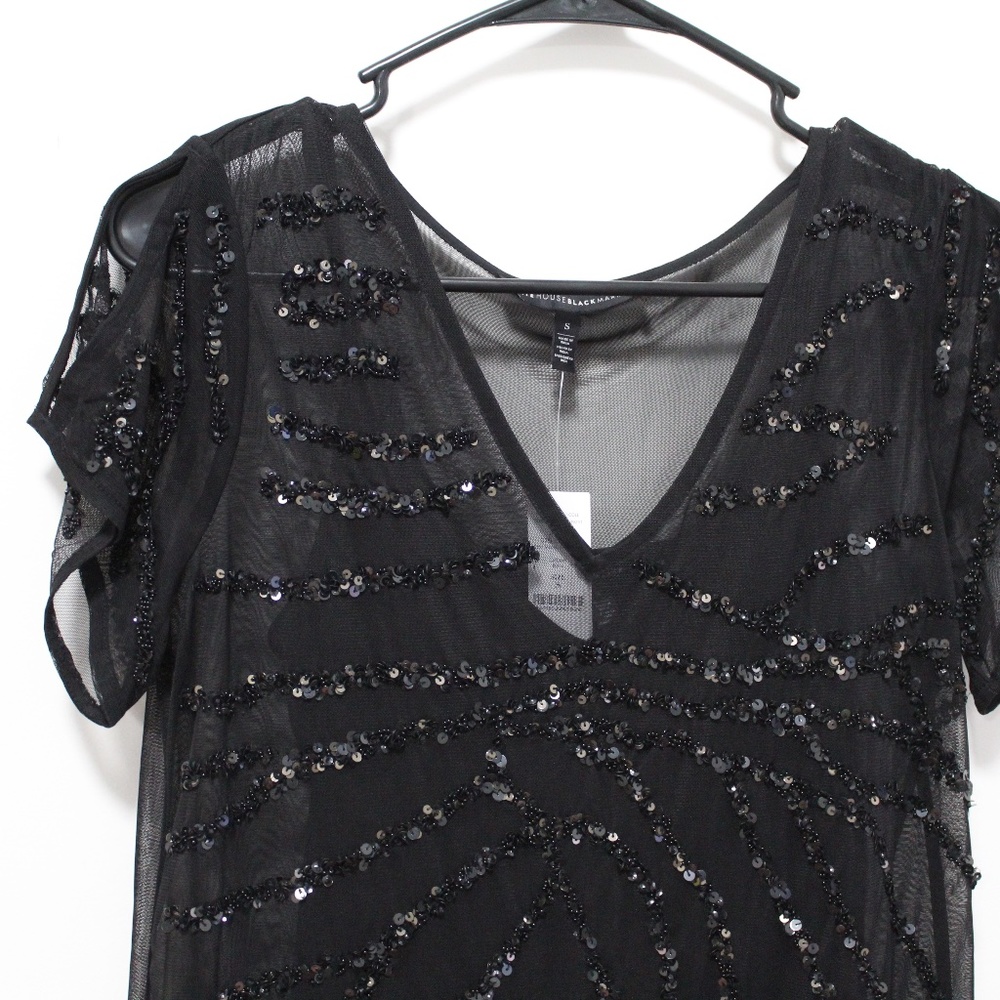 White House Black Market Embellished Tunic - Picture 3 of 8